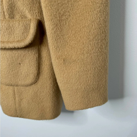 Vintage 1970s Pendleton Camel Brown Virgin Wool Longline Coat and Skirt Set - Picture 5 of 16